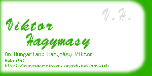 viktor hagymasy business card