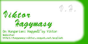 viktor hagymasy business card